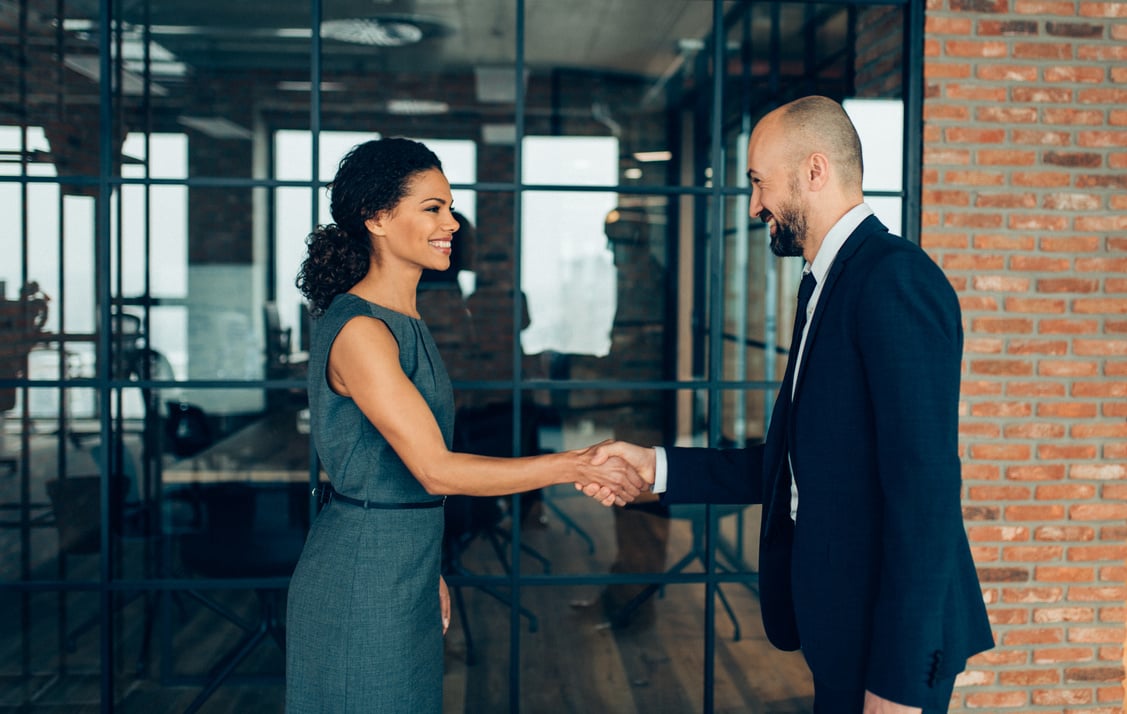 Business people shaking hands